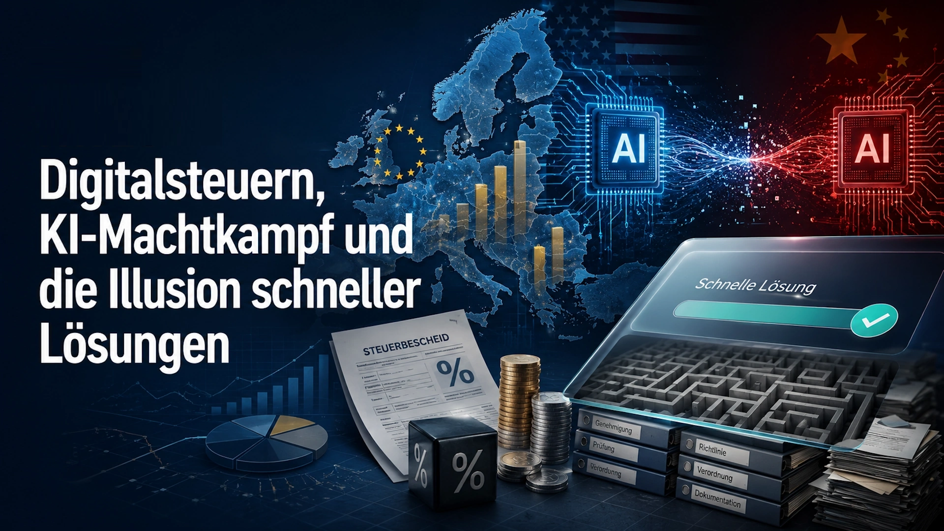 KW28 - Digitalsteuern, KI-Machtkampf und die Illusion schneller Lösungen