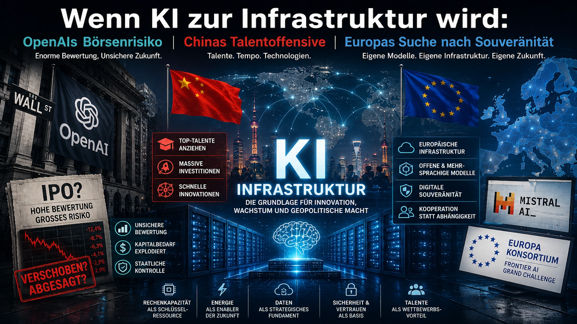 KW27 - Wenn KI zur Infrastruktur wird: OpenAIs Börsenrisiko, Chinas Talentoffensive und Europas Suche nach Souveränität